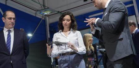 La presidenta de la Comunidad de Madrid, Isabel Díaz Ayuso, presenta la primera Estrategia de impulso del Ecosistema de Drones de la región&nbsp;