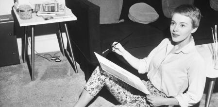 Jean Seberg, en Nueva York en 1957 tras rodar ‘Bonjour tristesse’