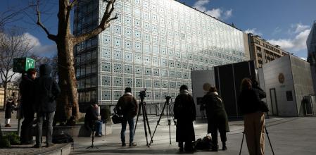 La sede del Instituto del Mundo Árabe de París, esta mañana