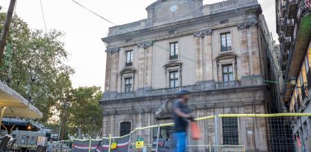 Fachada de la Foneria de Canons, en el final de la Rambla en septiembre del 2023
