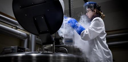 Neveras con muestras de epigenoma en los laboratorios del Clínic-Idibaps&nbsp;