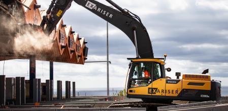 Desmantelamiento de los antiguos peajes en la C-32