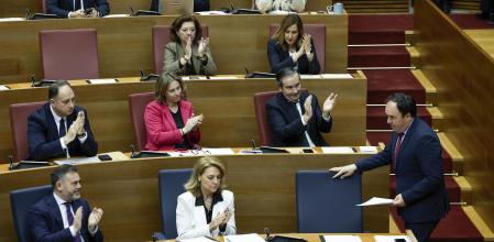 El president de la Generalitat, Juanfran Pérez Llorca, en la sesión de control de les Corts&nbsp;