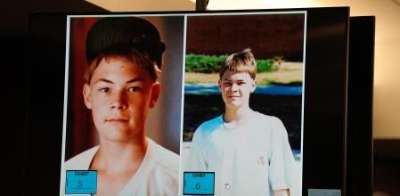 Robert Springsteen, cuando fue arrestado por el asesinato que no cometió.