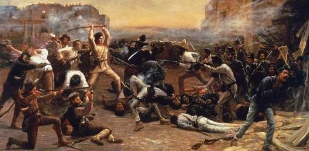 'La caída de El Álamo', por Robert Jenkins Onderdonk