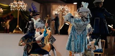 Performers participate in the closing ceremony of the 2026 Winter Olympics, in Verona, Italy, Sunday, Feb. 22, 2026. (AP Photo/Natacha Pisarenko)