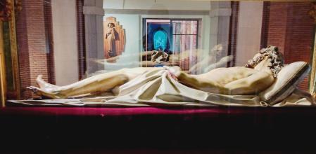 La talla del Santísimo Cristo de El Pardo.