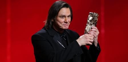 Jim Carrey con el César honorífico