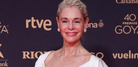 La actriz Belén Rueda en la alfombra roja de los Goya. 