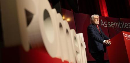El presidente de Foment del Treball, Josep Sánchez Llibre, en la asamblea