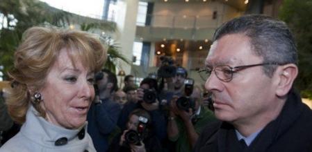 Esperanza Aguirre y Alberto Ruiz Gallardón