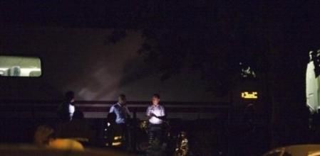 Imagen de las vías de la estación de Castelldefels Playa donde se ha producido el fatal accidente por arrollamiento que ha causado la muerte de 12 personas