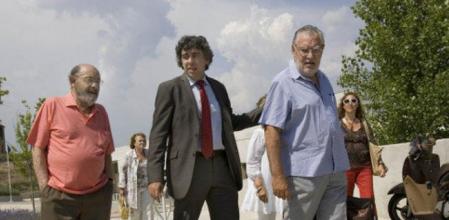 Fèlix Millet, el abogado Jordi Pina y Jordi Montull al salir de l aprisión de Brians 2