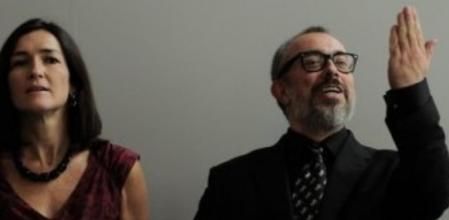 De la Iglesia, junto a la ministra de Cultura, González-Sinde, en una foto de archivo