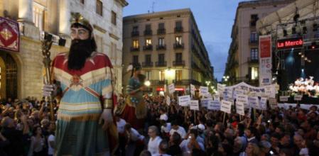 La fiesta de la Mercè, en la Plaza Sant Jaume