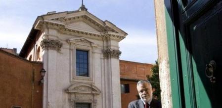 Riccardi, con la iglesia romana de San Egidio al fondo, que dio nombre a la comunidad que fundó