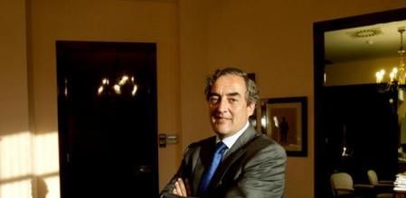 Juan Rosell en su despacho en Foment del Treball