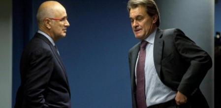 Josep Antoni Duran Lleida y Artur Mas, en una imagen de la pasada campaña electoral catalana