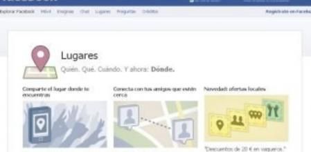 'Facebook Lugares', el servicio de geolocalización de la red social que permite acceder a las ofertas comerciales