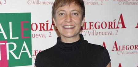 La presentadora Eva Hache durante un acto de la firma Palestra