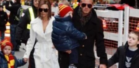 La familia Beckham al completo