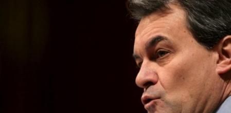 El presidente de la Generalitat, Artur Mas, durante su intervención en el primer pleno ordinario de la IX legislatura