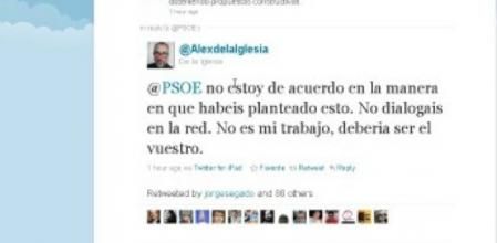 Captura de pantalla de la cuenta en Twitter de Álex de la Iglesia