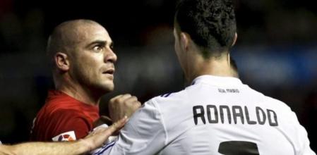 Cristiano Ronaldo y Pandiani tuvieron sus más y sus menos en la media parte