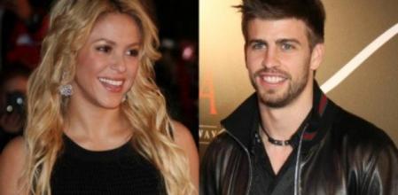 Combo con imágenes de la cantante colombiana Shakira y del jugador del F C Barcelona Gerard Piqué