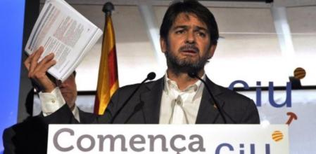 El portavoz parlamentario de CiU, Oriol Pujol