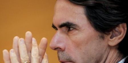 El ex presidente del Gobierno Jose María Aznar, durante la conferencia 