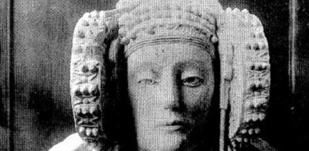 La Dama de Elche en una foto tomada poco después de su vuelta a España.