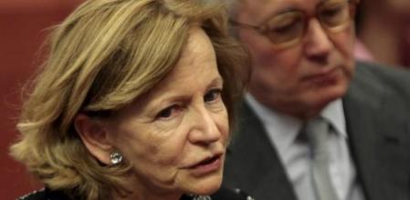 Elena Salgado, en la reunión de ministros de Finanzas de la Unión Europea en Bruselas.