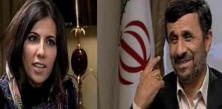 Ana Pastor, durante su entrevista al presidente iraní, Ahmud Ahmadineyad.