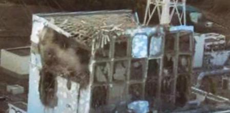 Imagen facilitada por TEPCO del estado en que se encuentra el reactor 4