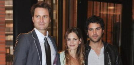 Los actores Fernando Andina, Sabrina Garciarena y Juan Pablo di Pace durante la presentacion de la nueva temporada de 'Física o química'