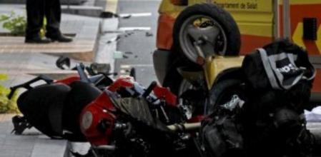 Accident de trànsit a la cruïlla dels carrers Balmes amb Còrsega, en ple Eixample barcelonès.