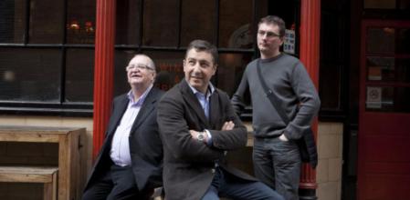 Los cocineros Juan Mari Arzak , Joan Roca y Andoni Luis Aduriz ayer, en Londres