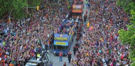 Los jugadores azulgrana celebraran la Liga con la afición