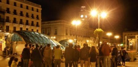 La acampada empezó a tomar forma el mismo domingo 15 tras la manifestación que acabó en disturbios