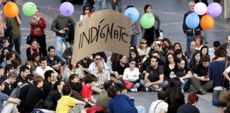 Manifestantes del movimiento 
