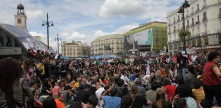 Acampada en la Puerta del Sol