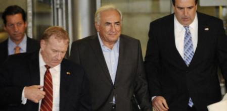 Dominique Strauss-Kahn, en su traslado a TriBeCa.