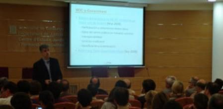 José Manuel Alonso durante su conferencia 'Open data en Catalunya'