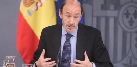 El vicepresidente primero del Gobierno y ministro del Interior, Alfredo Pérez Rubalcaba.