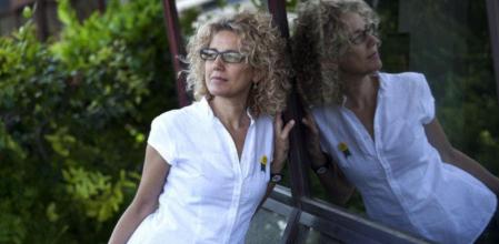 Elena Ramírez, ayer, en las escaleras de incendios de la editorial