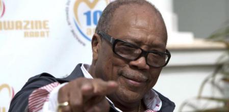 Quincy Jones durante la entrevista con 'Guyana Guardian' en Rabat