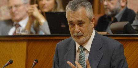 El presidente de la Junta de Andalucía, José Antonio Griñán, en una intervención en el Parlamento