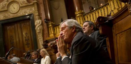 Xavier Trias, en su último pleno antes de ser investido alcalde