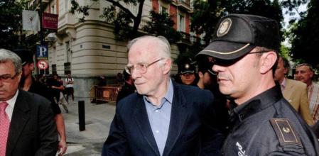 Teddy Bautista a la salida de la Audiencia Nacional